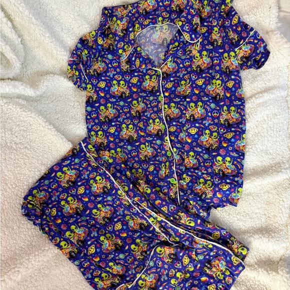 Posh Peanut Lisa Frank Zoomer & Zorb Pajama Set - Picture 1 of 1